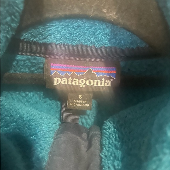 Patagonia re-tool half snap soft fleece pullover in Teal - Picture 4 of 8